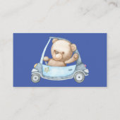 D'accompagnement Carte de boîtier Baby shower pour bébé ours en pel (Dos)