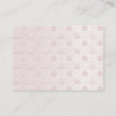 D'accompagnement Carte de boîtier Baby shower pour bébé rose (Dos)