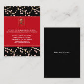 D'accompagnement Carte de boîtier Black and Red Cherry Blossoms (Devant / Derrière)