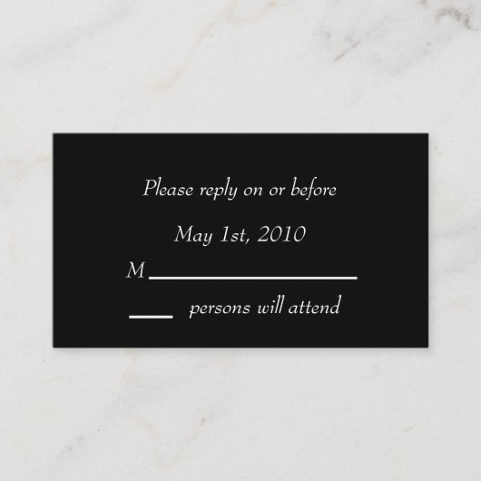 D'accompagnement Carte de boîtier Black Blossom (Devant)