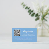 D'accompagnement Carte de boîtier bleu de code QR du registre du ba (Debout devant)