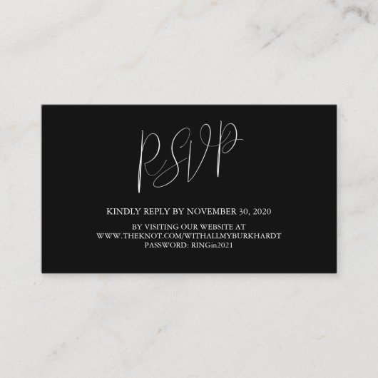 D'accompagnement Carte de boîtier Caitlin personnalisée 2021 (Devant)