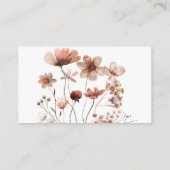 D'accompagnement Carte de boîtier couleur Fleur sauvage d'automne (Dos)