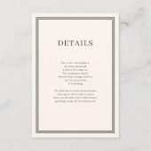 D'accompagnement Carte de boîtier Crème minimalisme moderne (Devant)