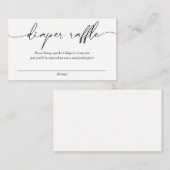 D'accompagnement Carte de boîtier de calligraphie moderne (Devant / Derrière)