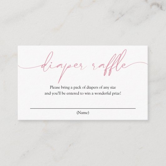 D'accompagnement Carte de boîtier de calligraphie rose (Devant)