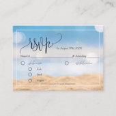D'accompagnement Carte de boîtier de carte RSVP (Devant)