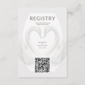 D'accompagnement Carte de boîtier de code QR du Mariage de cygne ro (Devant)