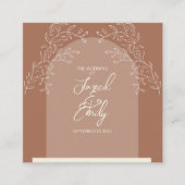 D'accompagnement Carte de boîtier de code QR mariage (Devant)