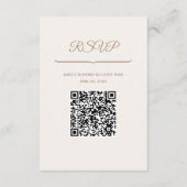 D'accompagnement Carte de boîtier de code QR mariage (Dos)