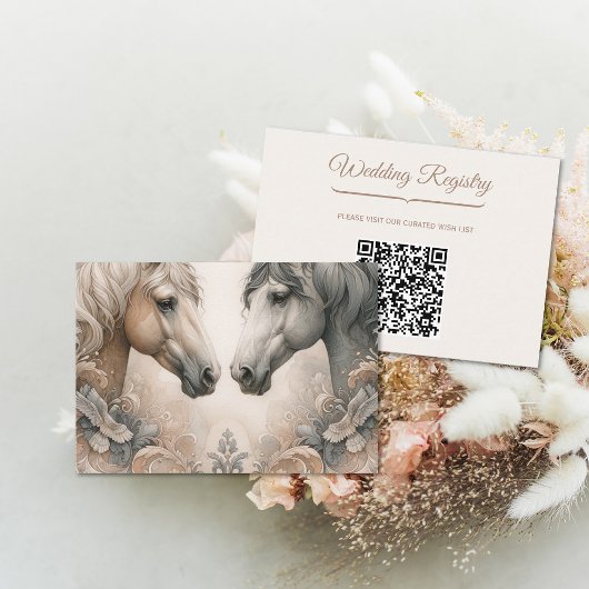 D'accompagnement Carte de boîtier de code QR mariage