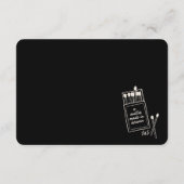 D'accompagnement Carte de boîtier de code QR RSVP RSVP Heaven (Dos)