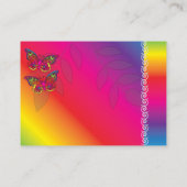 D'accompagnement Carte de boîtier de conception papillon psychédéli (Dos)