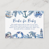 D'accompagnement Carte de boîtier de demande de Baby shower nautiqu (Devant)