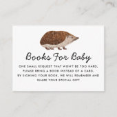 D'accompagnement Carte de boîtier de demande de livre de hérisson (Devant)