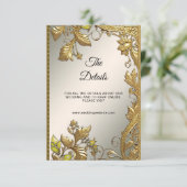 D'accompagnement Carte de boîtier de détails de flou décoratif or (Debout devant)