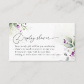 D'accompagnement Carte de boîtier de douche à affichage vert violet (Devant)