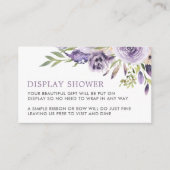 D'accompagnement Carte de boîtier de douche à écran plasma violet R (Devant)