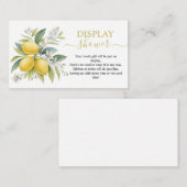 D'accompagnement Carte de boîtier de douche d'affichage en fleur de (Devant / Derrière)