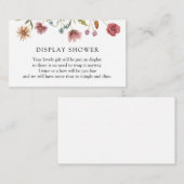 D'accompagnement Carte de boîtier de douche d'affichage fleur sauva (Devant / Derrière)