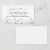 D'accompagnement Carte de boîtier de douche de Fleur sauvage violet (Devant / Derrière)