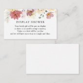 D'accompagnement Carte de boîtier de douche en fleurs roses (Devant / Derrière)