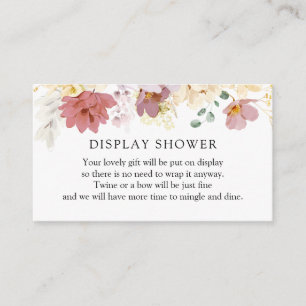 D'accompagnement Carte de boîtier de douche en fleurs roses