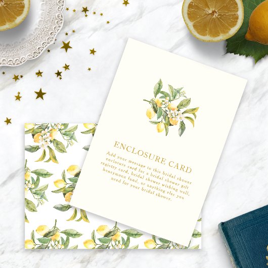 D'accompagnement Carte de boîtier de Fête des mariées citron