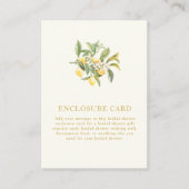 D'accompagnement Carte de boîtier de Fête des mariées citron (Devant)