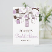 D'accompagnement Carte de boîtier de Fête des mariées Lilac Mason J (Debout devant)