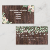 D'accompagnement Carte de boîtier de la cabine de douche Rustique (Devant / Derrière)