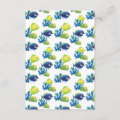 D'accompagnement Carte de boîtier de l'aquarium coloré (Dos)