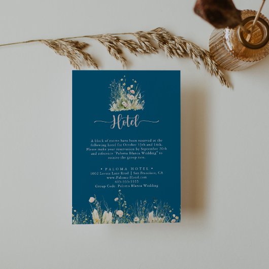 D'accompagnement Carte de boîtier de l'hôtel Greenery Boho Fleur sa