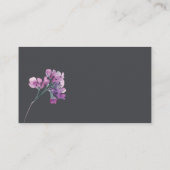 D'accompagnement Carte de boîtier de Mariage à fleurs rose foncé (Dos)