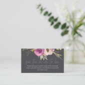 D'accompagnement Carte de boîtier de Mariage à fleurs rose foncé (Debout devant)