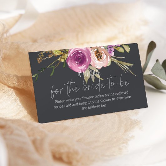 D'accompagnement Carte de boîtier de Mariage à fleurs rose foncé