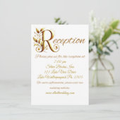 D'accompagnement Carte De Boîtier De Mariage Ou Or Fancy (Debout devant)