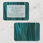 D'accompagnement Carte de boîtier de Mariage Turquoise en satin (Devant / Derrière)