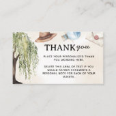 D'accompagnement Carte de boîtier de Merci de petit Baby shower Ass (Devant)