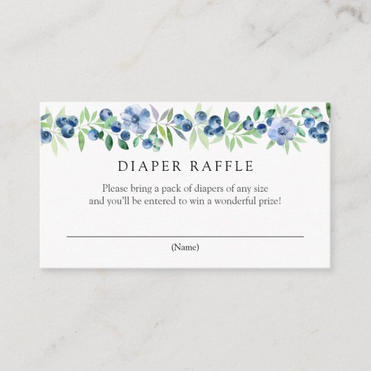 D'accompagnement Carte de boîtier de papier de calfeutre Blueberrie (Devant)