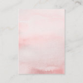 D'accompagnement Carte de boîtier de papier rabat rose floral (Dos)