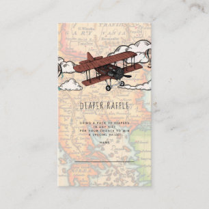 D'accompagnement Carte de boîtier de rabat de l'avion vintage