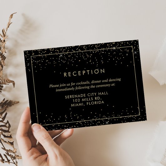 D'accompagnement Carte de boîtier de réception de mariage géométriq