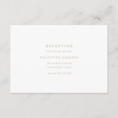 D'accompagnement Carte de boîtier de réception de script minimalist (Devant)