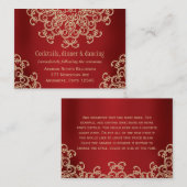 D'accompagnement Carte de boîtier de réception d'inspiration indien (Devant / Derrière)