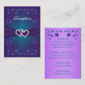 D'accompagnement Carte de boîtier de réception Turquoise de coeur f (Devant / Derrière)