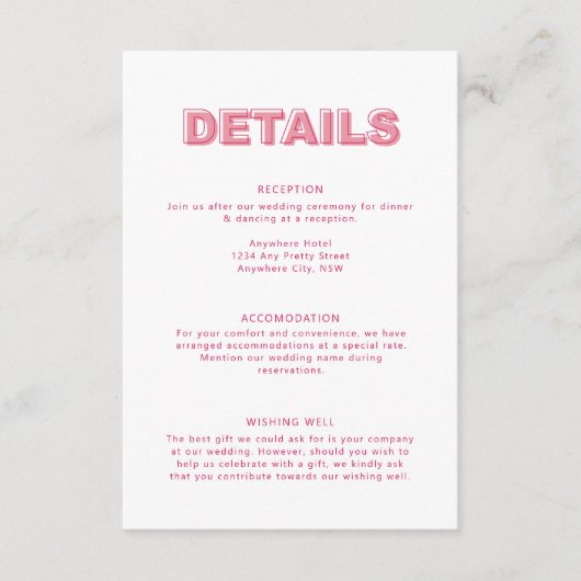 D'accompagnement Carte de boîtier de type Gras moderne (Devant)