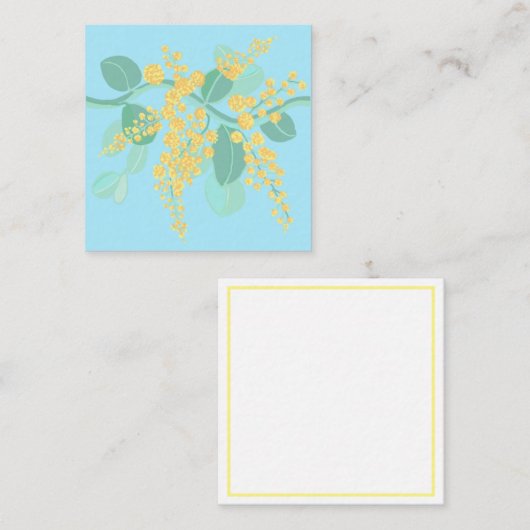 D'accompagnement Carte de boîtier de wattle australien (Devant / Derrière)