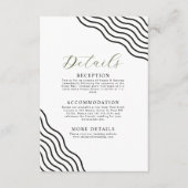 D'accompagnement Carte de boîtier des détails du Mariage Abstrait W (Devant)