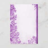 D'accompagnement Carte de boîtier détaillée de fleurs violettes (Dos)